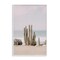 Stupell Industries Cactus on Beach Shore Framed Giclee Wall Art Design by Sisi and Seb